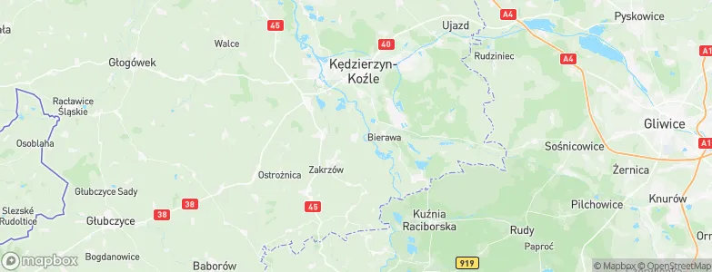 Gmina Cisek, Poland Map