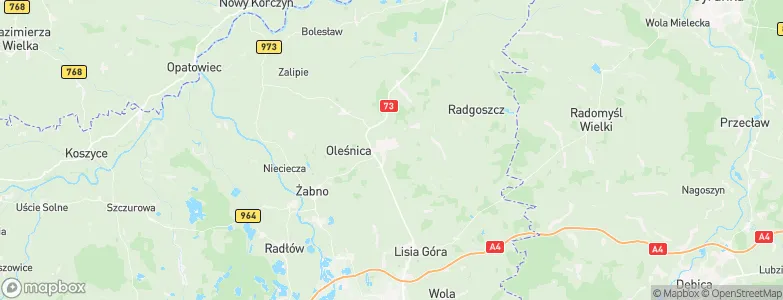 Gmina Dąbrowa Tarnowska, Poland Map