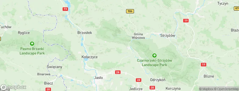 Gmina Frysztak, Poland Map