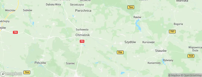 Gmina Gnojno, Poland Map