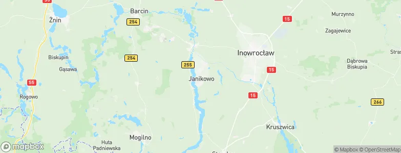 Gmina Janikowo, Poland Map