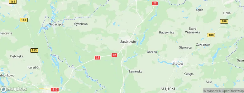 Gmina Jastrowie, Poland Map