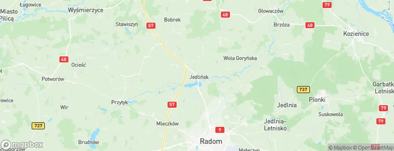 Gmina Jedlińsk, Poland Map