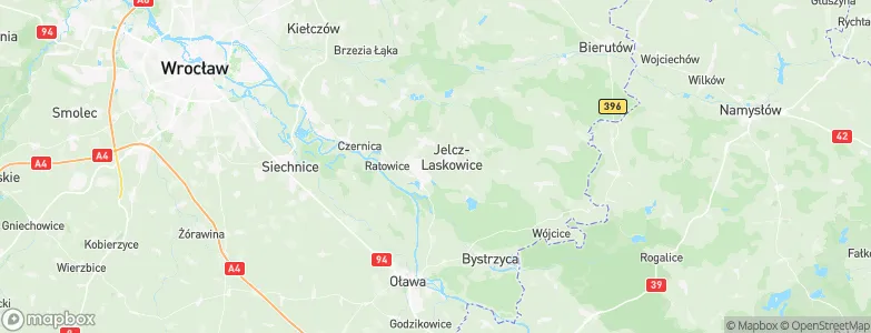 Gmina Jelcz-Laskowice, Poland Map