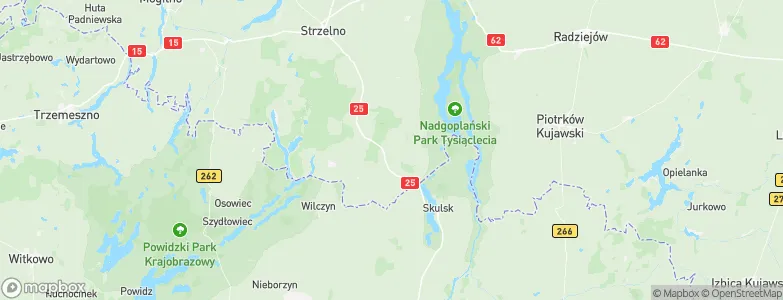 Gmina Jeziora Wielkie, Poland Map
