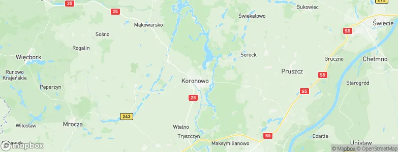 Gmina Koronowo, Poland Map