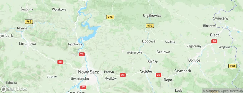 Gmina Korzenna, Poland Map