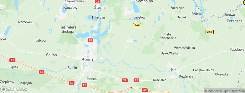 Gmina Kramsk, Poland Map