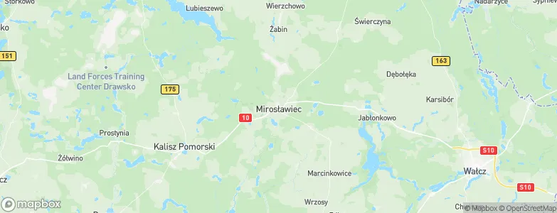 Gmina Mirosławiec, Poland Map