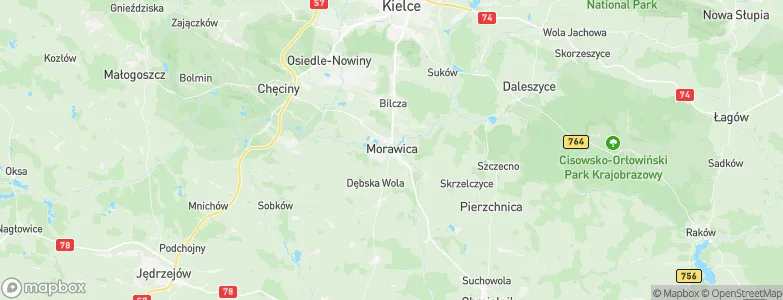 Gmina Morawica, Poland Map
