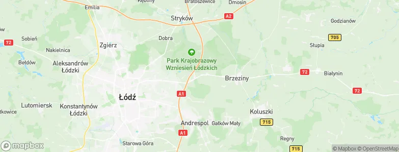 Gmina Nowosolna, Poland Map