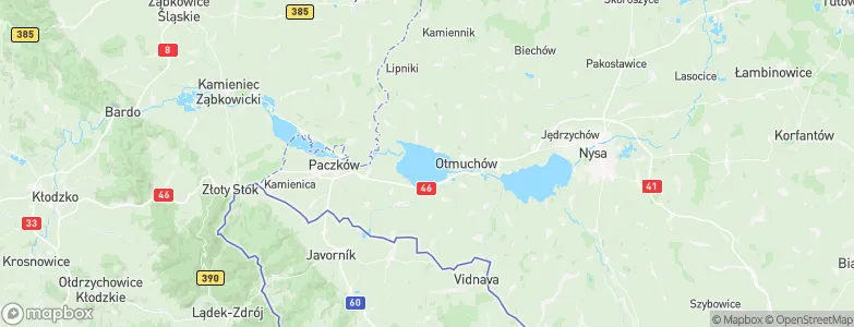 Gmina Otmuchów, Poland Map