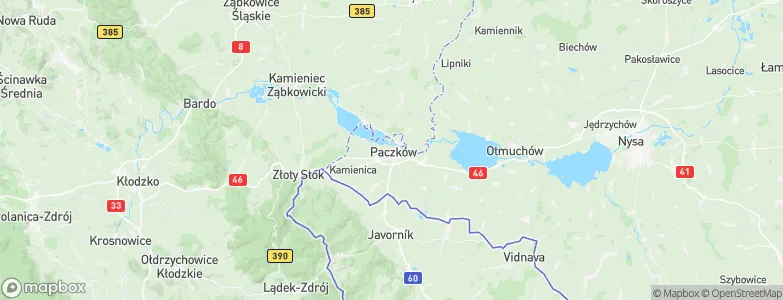 Gmina Paczków, Poland Map