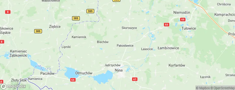 Gmina Pakosławice, Poland Map