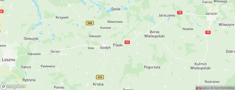 Gmina Piaski, Poland Map