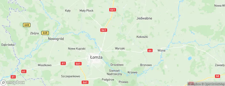 Gmina Piątnica, Poland Map