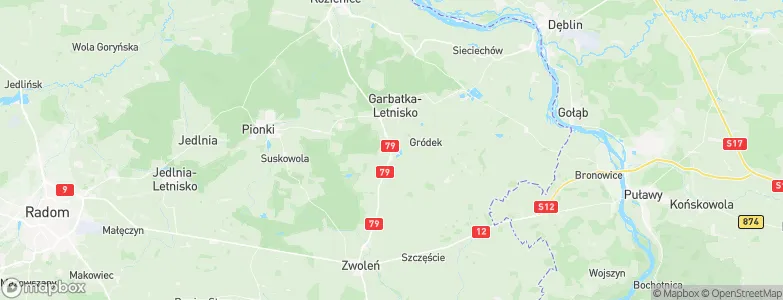Gmina Policzna, Poland Map