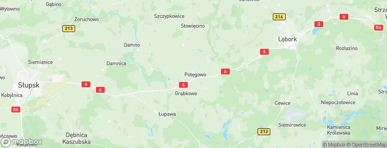 Gmina Potęgowo, Poland Map
