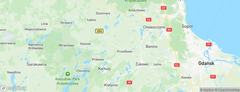 Gmina Przodkowo, Poland Map