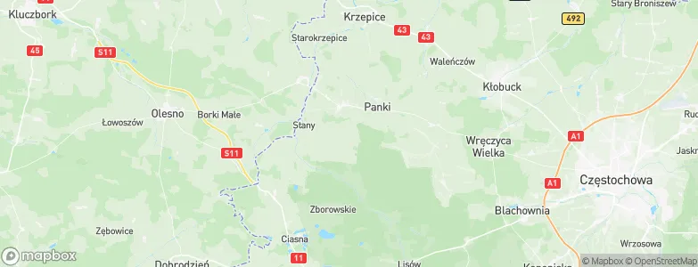Gmina Przystajń, Poland Map