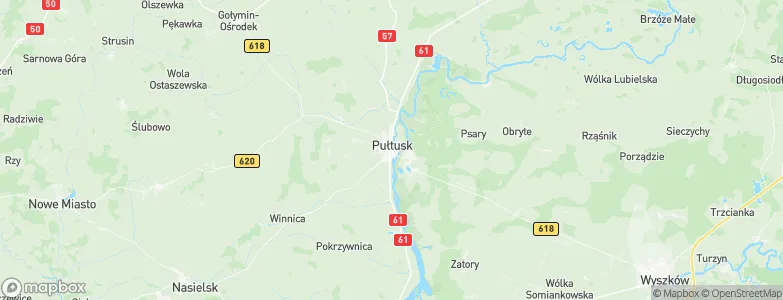 Gmina Pułtusk, Poland Map