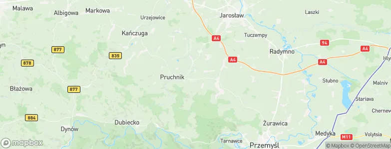 Gmina Roźwienica, Poland Map