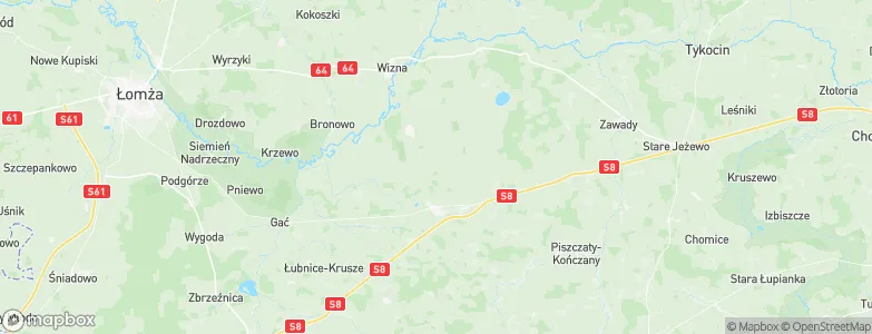 Gmina Rutki, Poland Map