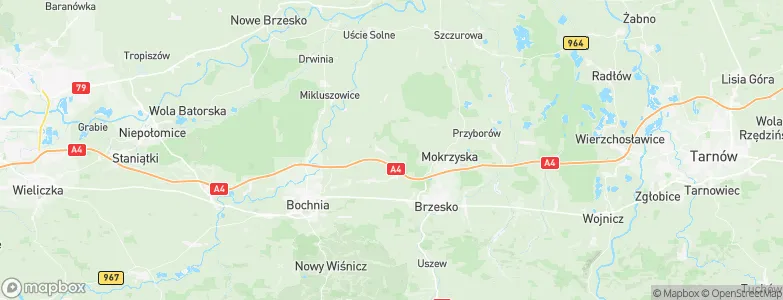 Gmina Rzezawa, Poland Map