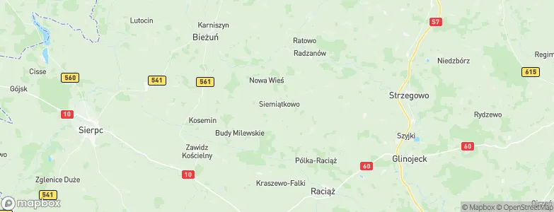 Gmina Siemiątkowo, Poland Map