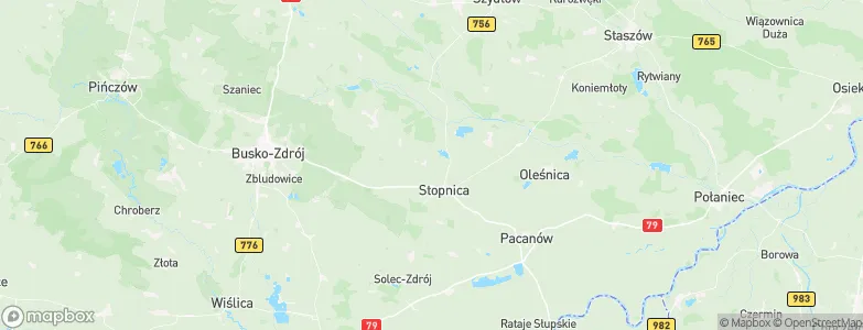 Gmina Stopnica, Poland Map