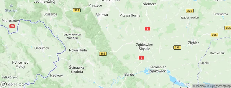 Gmina Stoszowice, Poland Map