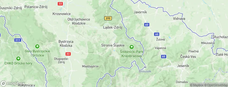 Gmina Stronie Śląskie, Poland Map