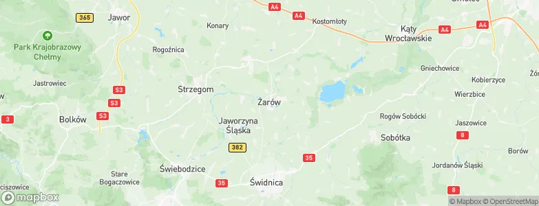 Gmina Żarów, Poland Map