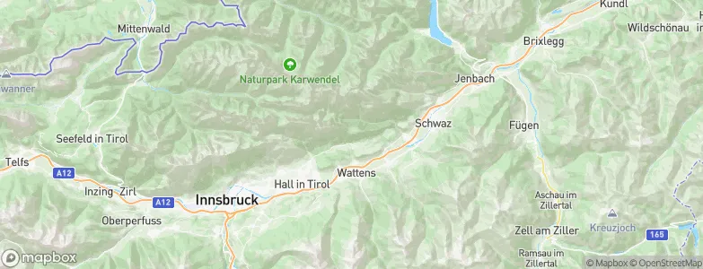 Gnadenwald, Austria Map