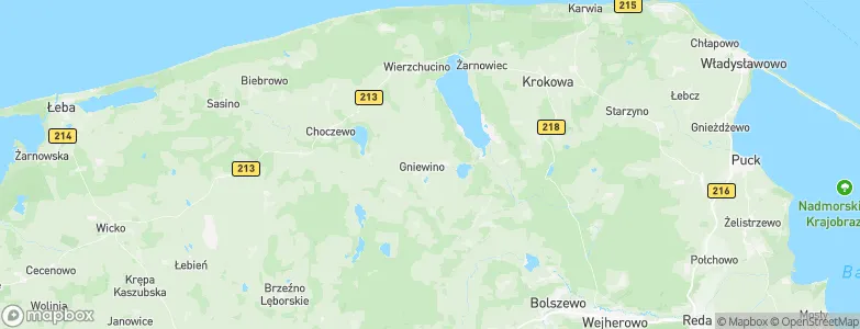 Gniewino, Poland Map
