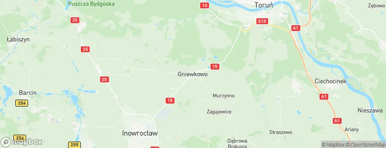 Gniewkowo, Poland Map