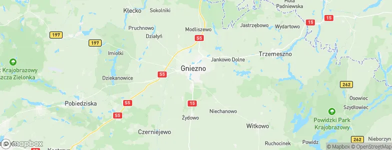 Gniezno, Poland Map