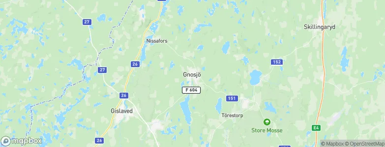 Gnosjö, Sweden Map