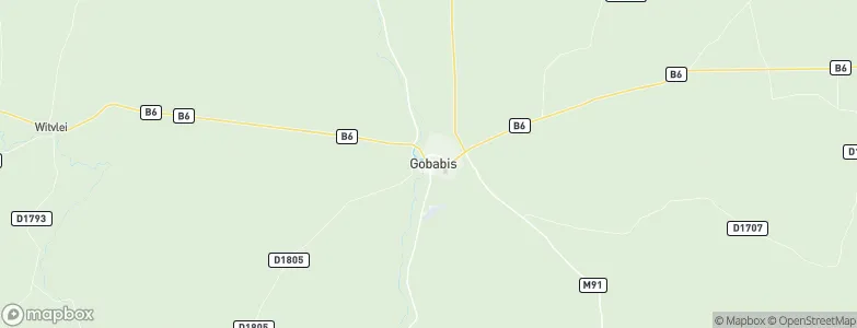Gobabis, Namibia Map