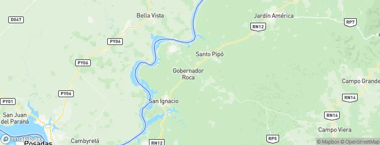 Gobernador Roca, Argentina Map