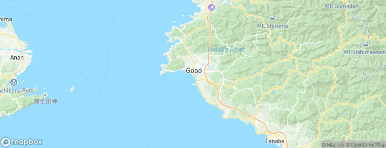 Gobō, Japan Map