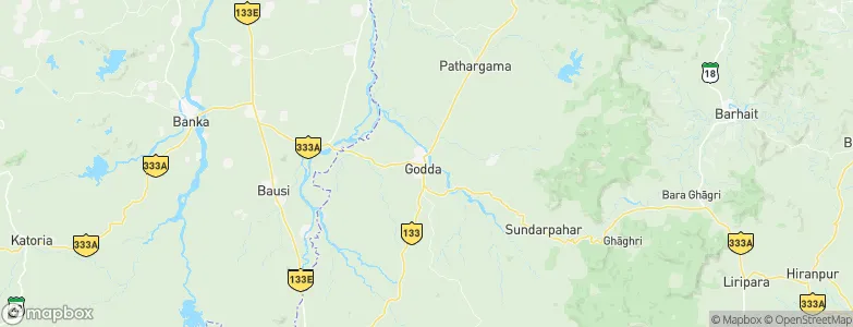 Godda, India Map