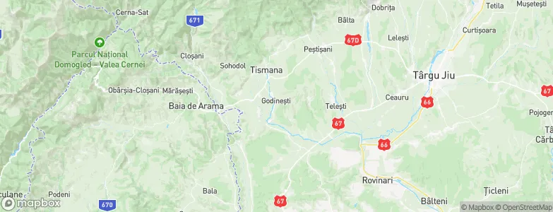 Godineşti, Romania Map
