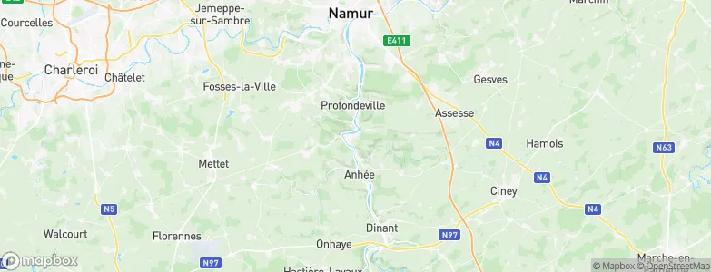 Godinne, Belgium Map
