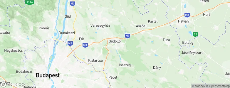 Gödöllő, Hungary Map