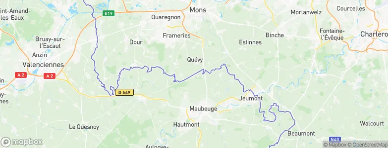 Goegnies-Chaussée, Belgium Map
