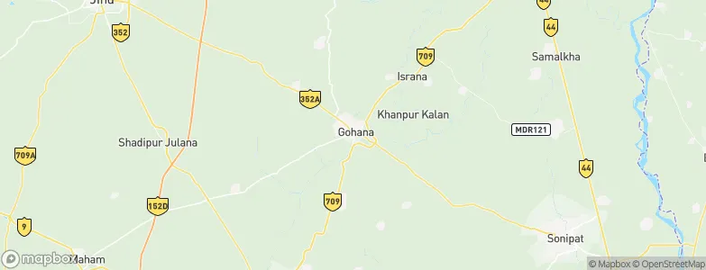 Gohāna, India Map