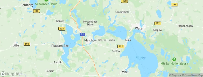 Göhren-Lebbin, Germany Map