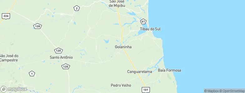 Goianinha, Brazil Map