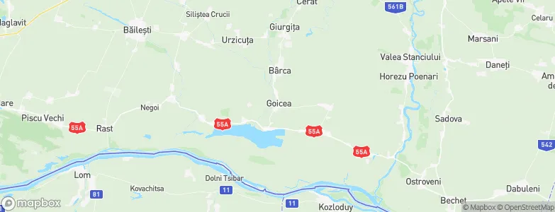 Goicea, Romania Map